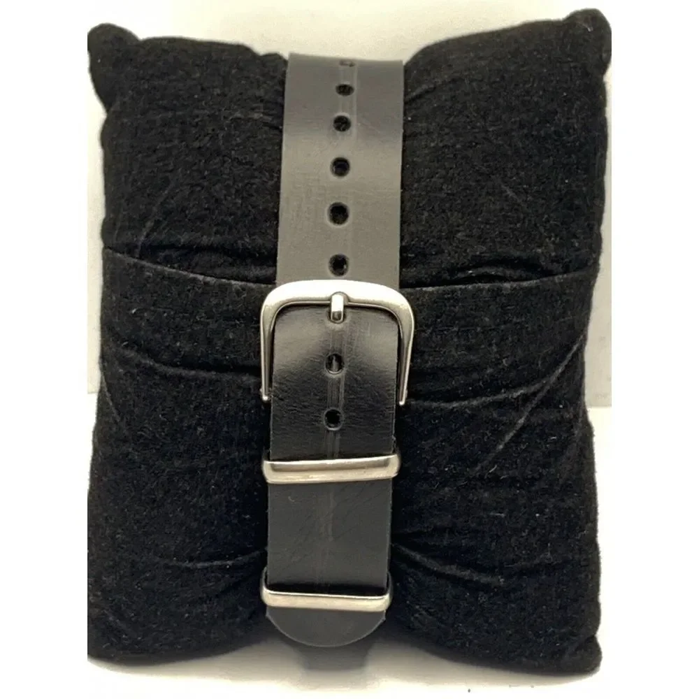 Fossil ES3590 Women's Black Leather Analog Dial Quartz Genuine Wrist Watch RU317